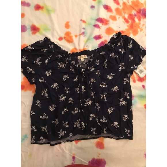 Pink Republic Tops - Off the Shoulder Crop Top